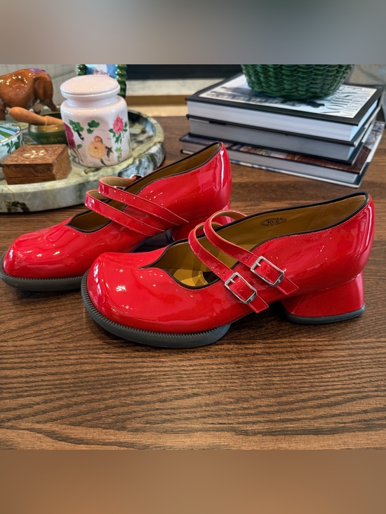 John Fluevog Shoes - Fluevog Thrillvogs Amber Double Strap Mary Jane's - Size W10.5
